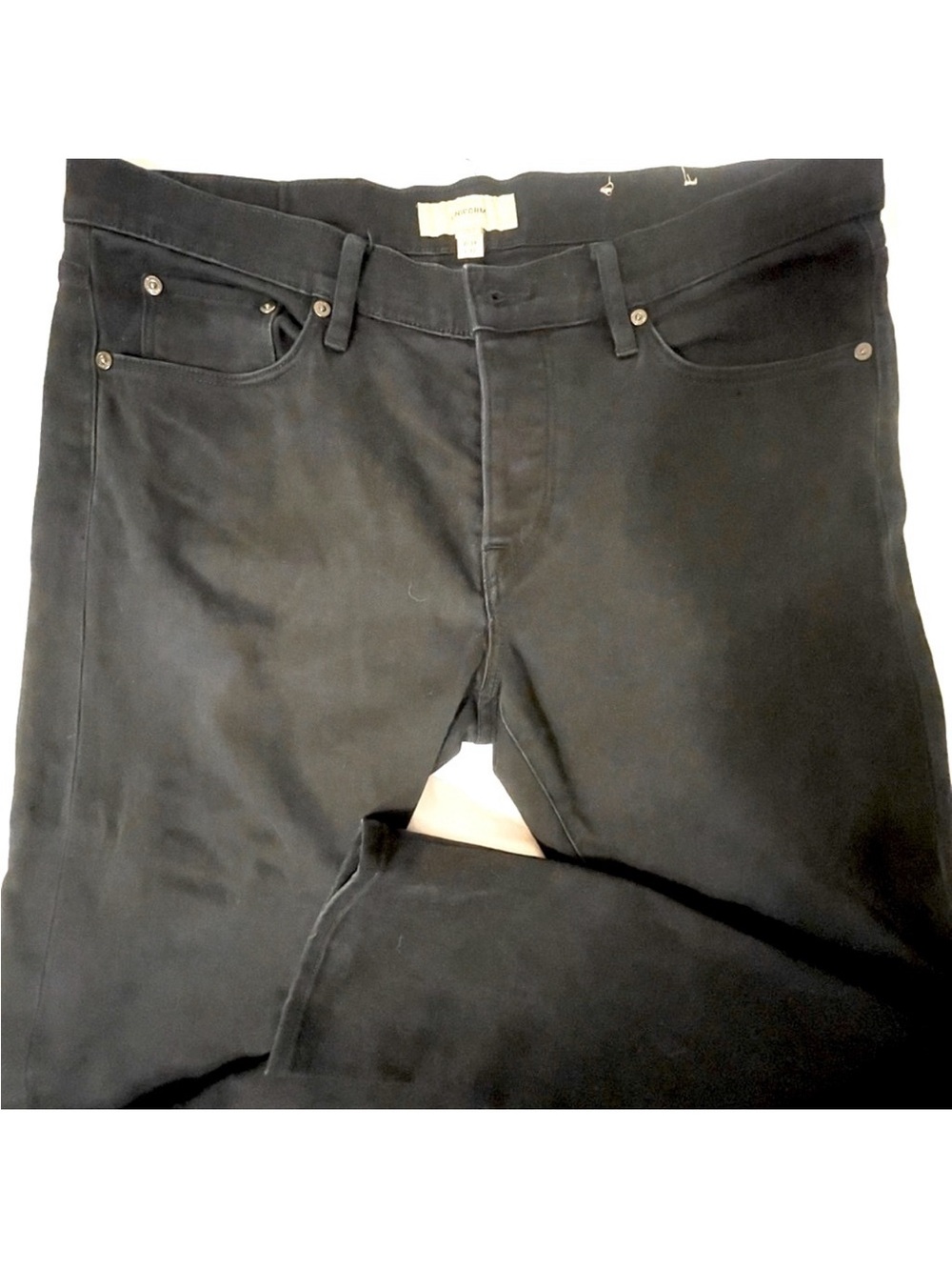 Burberry Black Denim Jeans with Logo Patch